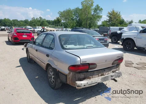 1997 Geo Prizm Lsi из США, поврежденный, VIN 1Y1SK5288VZ437908
